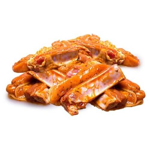 Вкусные свиные ребрышки в соусе купить в Истре для семейного обеда. Мясо высшего сорта, авторский рецепт соуса. Доставим в удобное время.